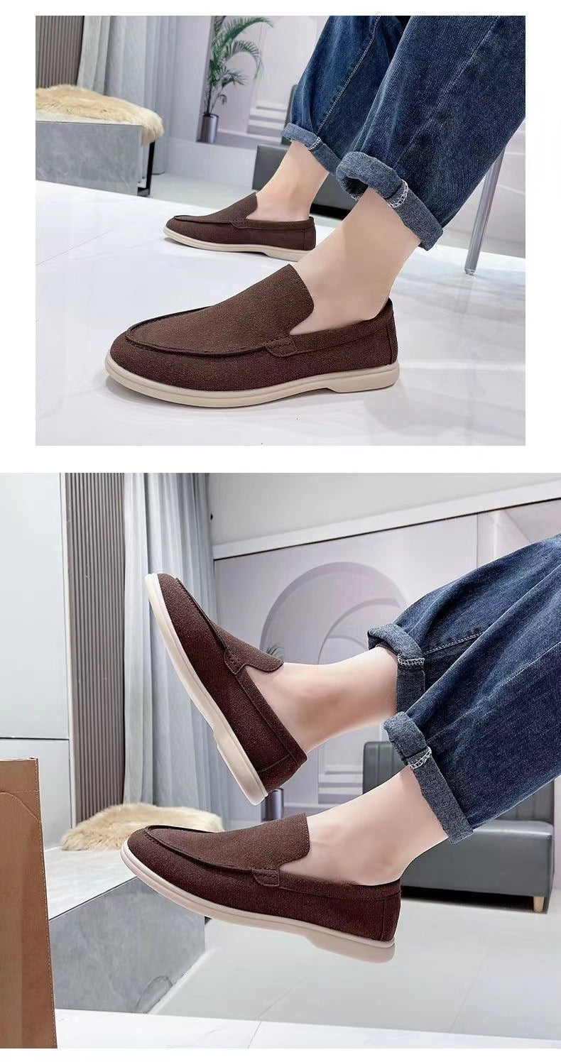 Suede Loafers Shoes