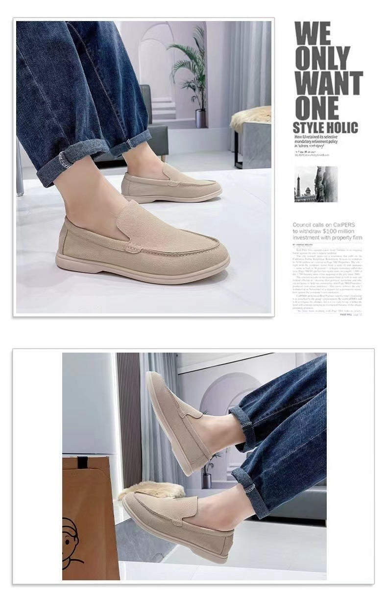 Suede Loafers Shoes